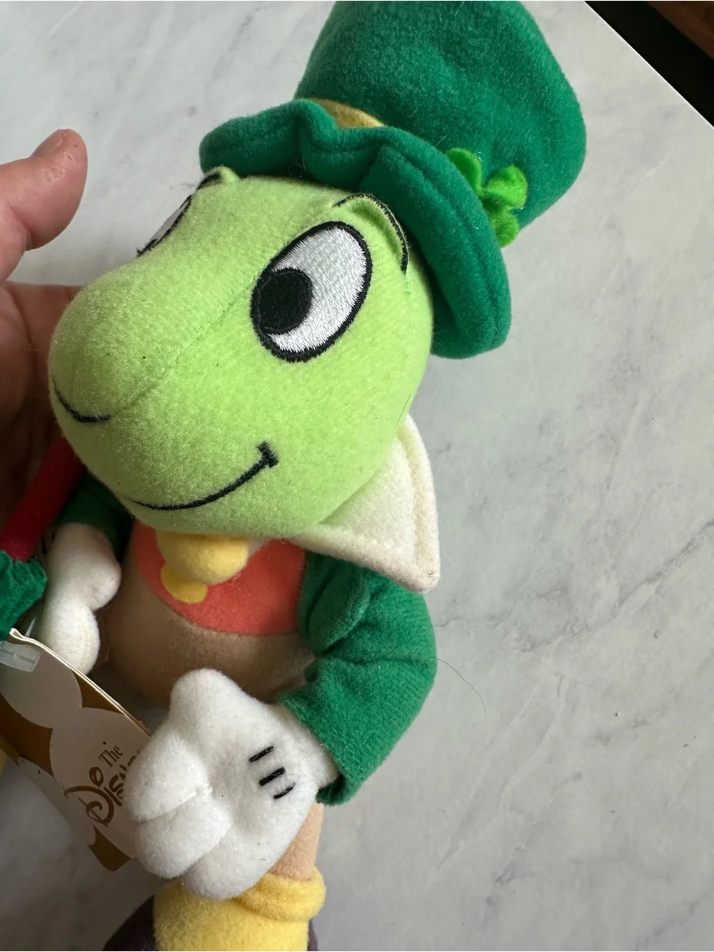 Vintage NWT Disney Store Jiminy Cricket Plush Stuffed Animal Toy 8” Pinocchio
